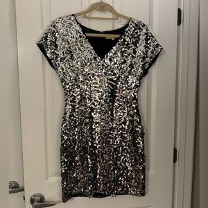 Gianni Bini Silver Sequin Dress